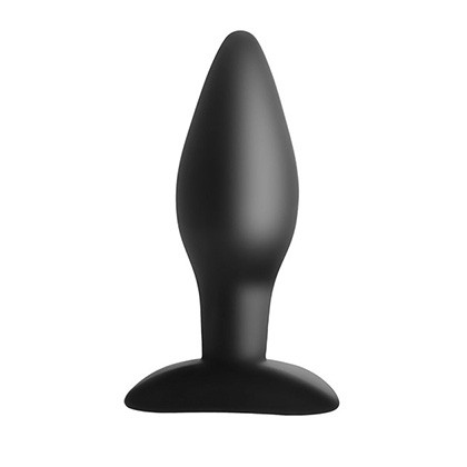 Silicone Butt Plug - Medium Black