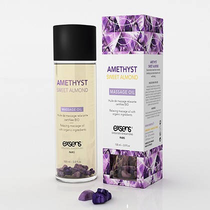 Relaxing Massage Oil Amathist Whith Organic ingredients Sweet Almond 100 ml.
