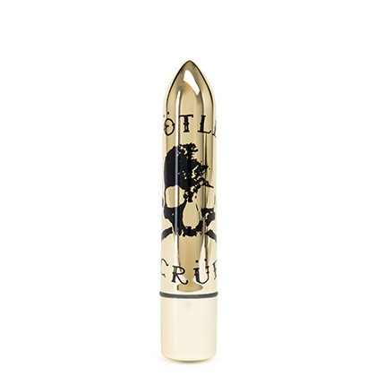 Motley Crue Classic Skull 10 Function Bullet Vibrator Gold