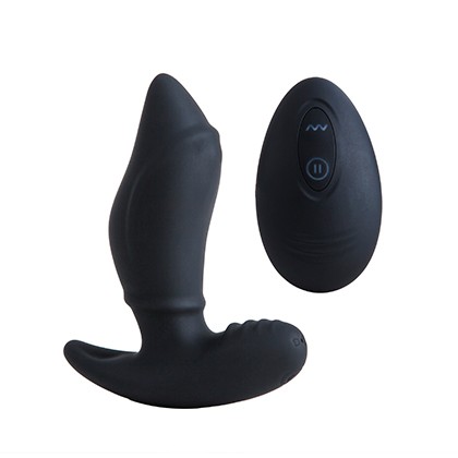 Mini Anal Plug Black Remote