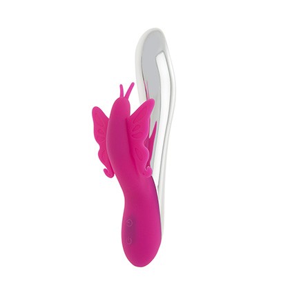  LED Butterfly Rechargeble Vibrator Pink