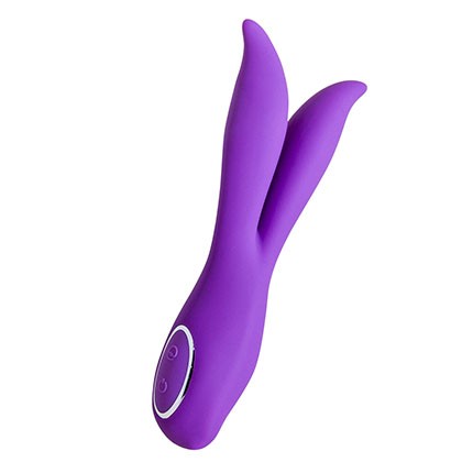 10 Mode Rechargeable "V" Vibrator Purple