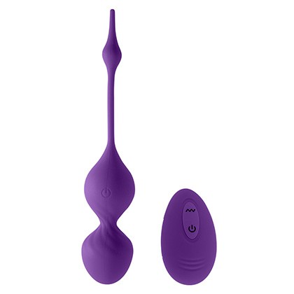 Vibratiing Balls with remote Purple