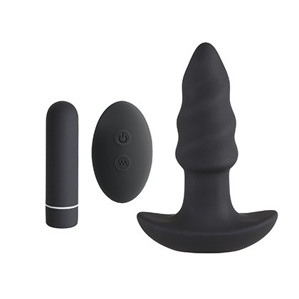 Rechargeable Butt Plug - Black