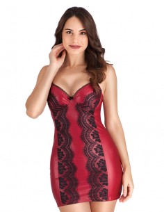 SEXY BABYDOLL & GOWN RED O/S