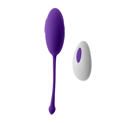 LOVE EGG  RECHARGEABLE w/REMOTE - PURPLE