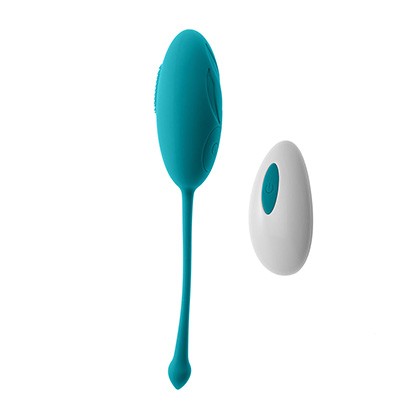 LOVE EGG  RECHARGEABLE w/REMOTE - TURQUOISE