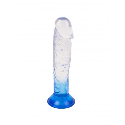 PVC Dildo - Transparent / Blue