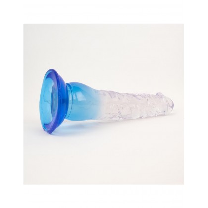 PVC Dildo - Transparent / Blue