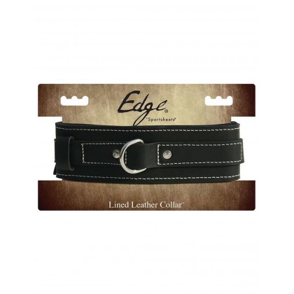 Lined Leather Collar