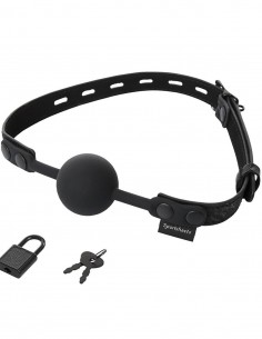 Locking Lace Silicone Ball Gag