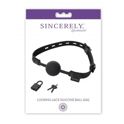 Locking Lace Silicone Ball Gag