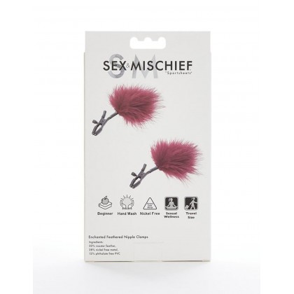 Enchanted Feather Nipple Clamps
