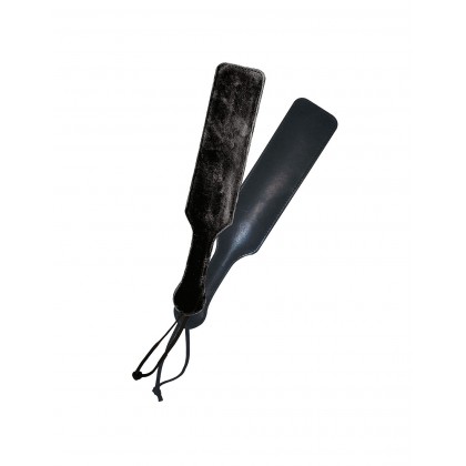 LEATHER PADDLE W/ BLACK FUR SIDE