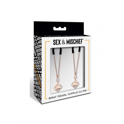 S&M Brat Pearl Nipple Clips