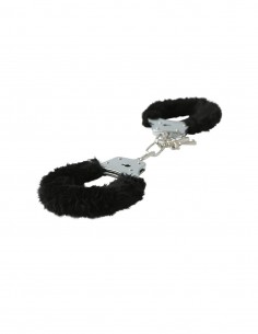 FURRY HANDCUFFS- BLACK