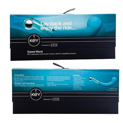 Dildo Comet Pearl Azul Turquesa