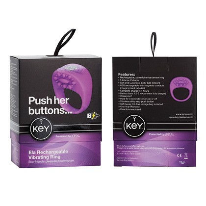 Anilla Vibradora Recargable Ela Lavanda