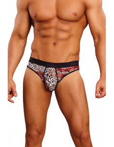 Micro Thong Leopard Red