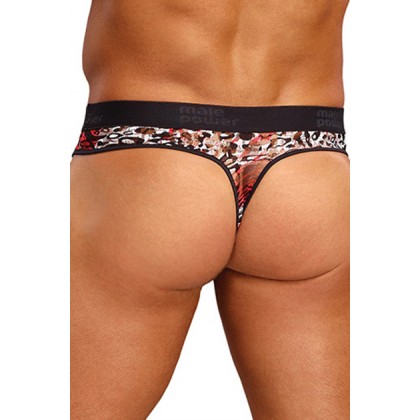 Micro Thong Leopard Red