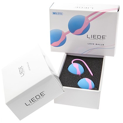 Bolas Chinas Liebe Rosa Pastel/Azul Cielo