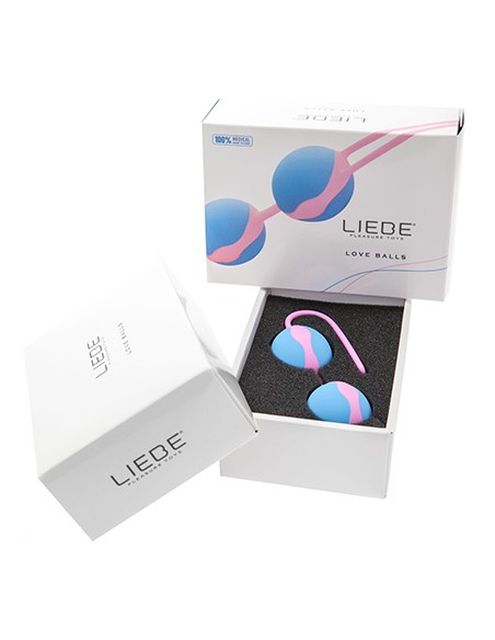 Bolas Chinas Liebe Rosa Pastel/Azul Cielo