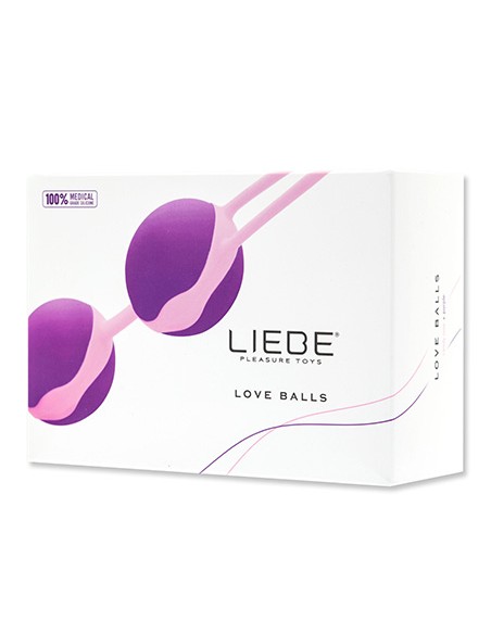 Bolas Chinas Liebe Rosa Pastel/Lila