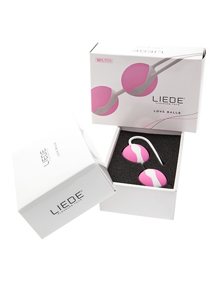 Bolas Chinas Liebe Blanco/Rosa
