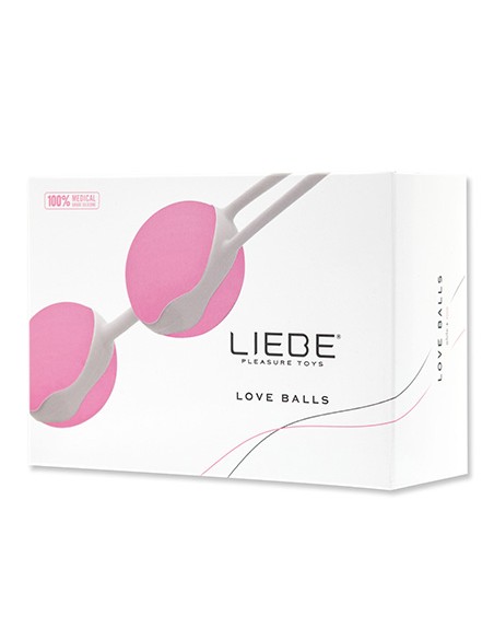 Bolas Chinas Liebe Blanco/Rosa