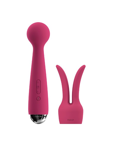 Masajeador y conejito con vibración Emma Plum Red
