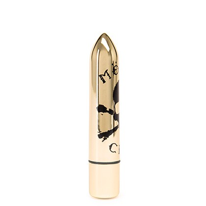 Motley Crue Classic Skull 10 Function Bullet Vibrator Gold
