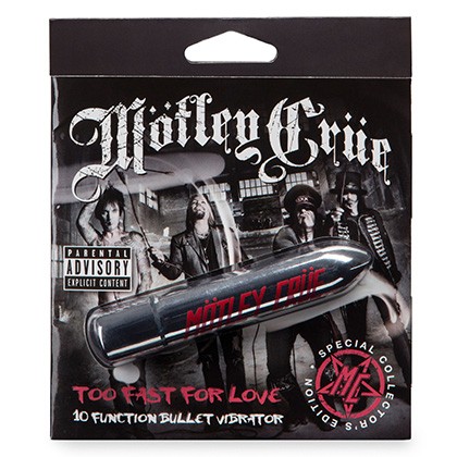 Motley Crue Too Fast For Love 10 Function Bullet Vibrator Silver