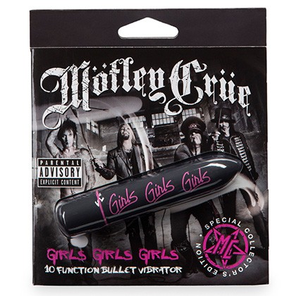Motley Crue Girls Girls Girls 10 Function Bullet Vibrator Black