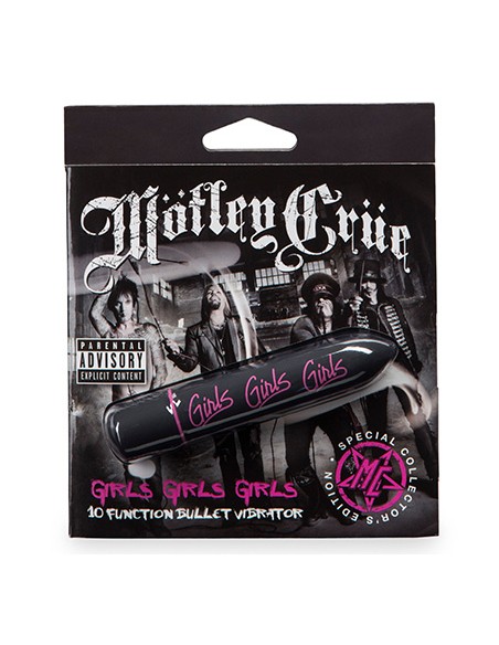 Motley Crue Girls Girls Girls 10 Function Bullet Vibrator Black