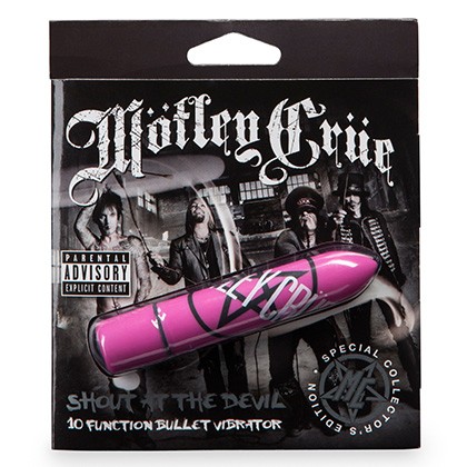 Motley Crue Shout at the Devil 10 Function Bullet Vibrator Pink