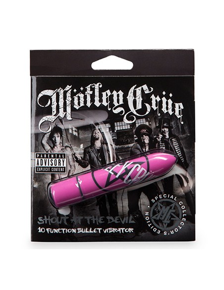 Motley Crue Shout at the Devil 10 Function Bullet Vibrator Pink