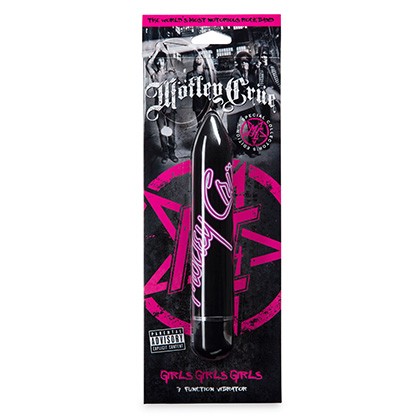 Motley Crue Girls Girls Girls Large 7 Function Vibrator Black