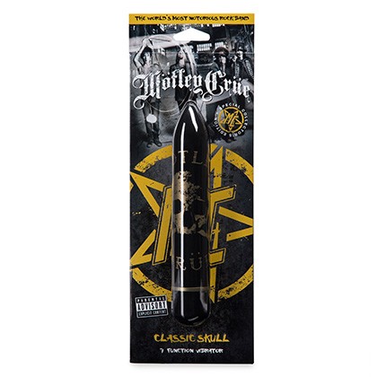 Motley Crue Class Skull 7 Function Vibrator Black