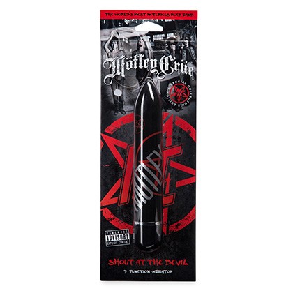 Motley Crue Design Shout at the Devil 7 Function Vibrator Black