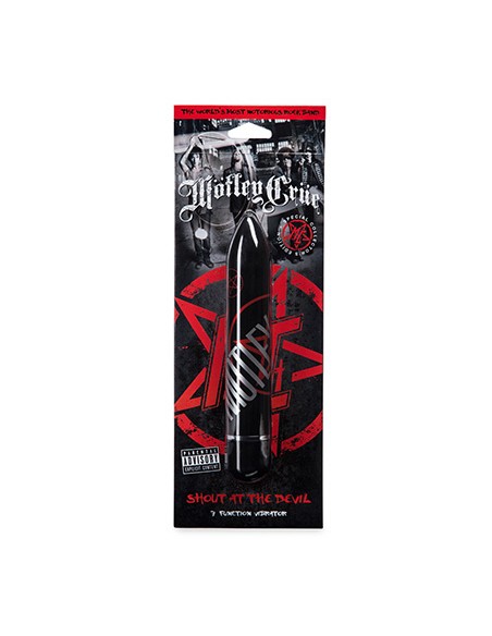 Motley Crue Design Shout at the Devil 7 Function Vibrator Black