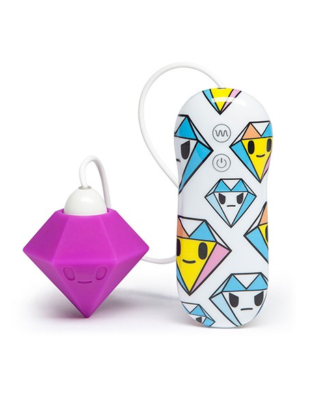 7 Function Silicone Purple Diamond Clitoral Vibrator