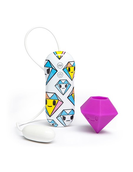 7 Function Silicone Purple Diamond Clitoral Vibrator