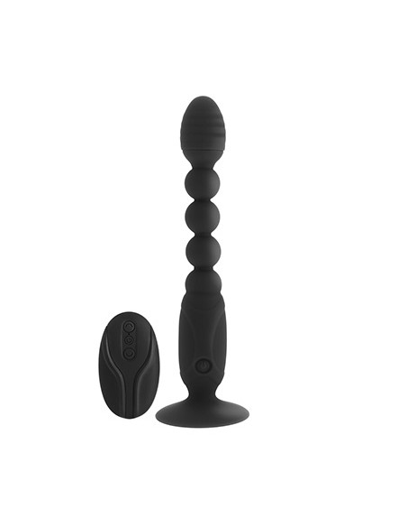 Anal Vibrator w/Remote 2 motors USB Rechargeable - Black