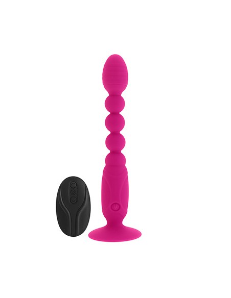 Anal Vibrator w/Remote 2 motors USB Rechargeable - Pink