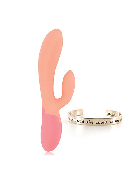 Rianne S - Xena Rabbit Vibrator Peach & Coral