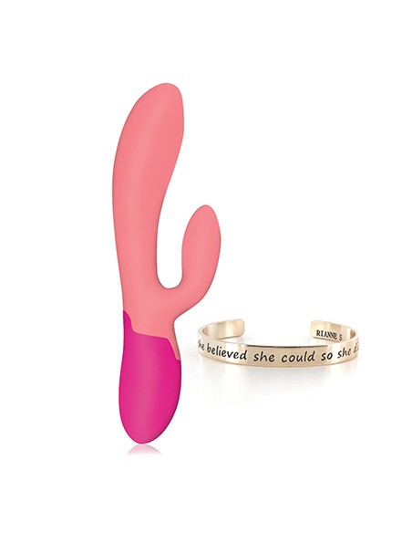 Rianne S - Xena Rabbit Vibrator Coral & French Rose