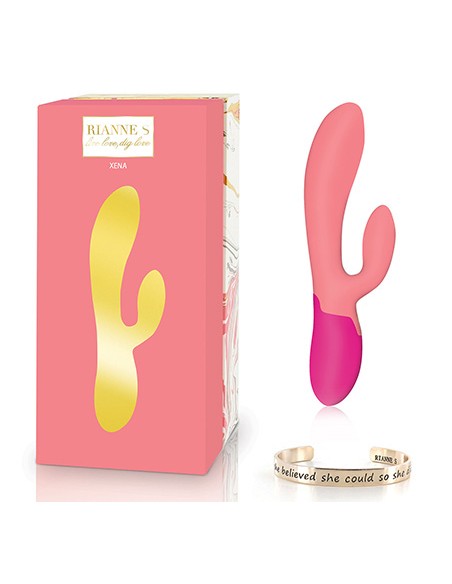 Rianne S - Xena Rabbit Vibrator Coral & French Rose