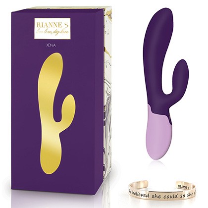 Rianne S - Xena Rabbit Vibrator Deep Purple & Lilac