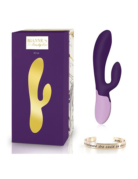 Rianne S - Xena Rabbit Vibrator Deep Purple & Lilac