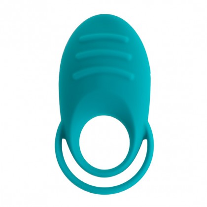 DUAL COCK RING - TURQUOISE
